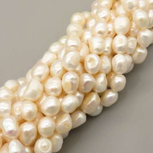 Natural Cultured Freshwater Pearl Beads Strands,Random Particles,Off White,,9mm-10mm,Hole: 1.2mm,about 38 pcs/strand,about 50 g/strand,1 strand/package,14.17"(36cm),XBSP01434vila-L020,9020