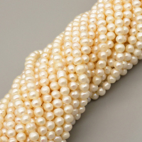 Natural Cultured Freshwater Pearl Beads Strands,Thread Punch,Off White,,4mm-5mm,Hole: 1mm,about 87 pcs/strand,about 15 g/strand,1 strand/package,14.17"(36cm),XBSP01452vhnv-L020,9630