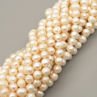 Natural Cultured Freshwater Pearl Beads Strands,Thread Punch,Off White,,8mm-9mm,Hole: 1.2mm,about 52 pcs/strand,about 40 g/strand,1 strand/package,14.17"(36cm),XBSP01478vhnv-L020,9325