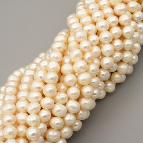 Natural Cultured Freshwater Pearl Beads Strands,Thread Punch,Off White,,9mm-10mm,Hole: 1.2mm,about 49 pcs/strand,about 50 g/strand,1 strand/package,14.17"(36cm),XBSP01486aima-L020,9608