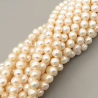 Natural Cultured Freshwater Pearl Beads Strands,Near Round Thread Punch,Off White,8mm-9mm,Hole:1.2mm,about 52 pcs/strand,about 40 g/strand,1 strand/package,14.96"(38cm),XBSP01492vhkb-L020,13680