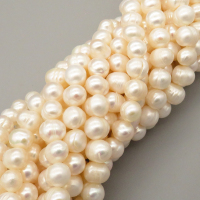Natural Cultured Freshwater Pearl Beads Strands,Light Thread Punch,Off White,8mm-9mm,Hole:1.2mm,about 47 pcs/strand,about 40 g/strand,1 strand/package,14.17"(36cm),XBSP01496ahpv-L020,12370