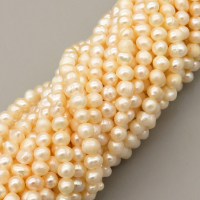 Natural Cultured Freshwater Pearl Beads Strands,Thread Punch,Off White,4mm-5mm,Hole:1mm,about 80 pcs/strand,about 15 g/strand,1 strand/package,14.17"(36cm),XBSP01522ahlv-L020,5335