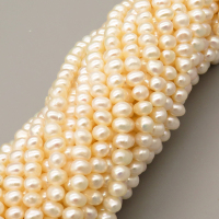 Natural Cultured Freshwater Pearl Beads Strands,Punch Grade A,Off White,5mm-6mm,Hole:1mm,about 96 pcs/strand,about 20 g/strand,1 strand/package,14.96"(38cm),XBSP01536vhmv-L020,8645
