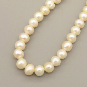 Natural Cultured Freshwater Pearl Beads Strands,Near Round Punch,Off White,5mm-6mm,Hole:1mm,about 76 pcs/strand,about 20 g/strand,1 strand/package,14.96"(38cm),XBSP01554vhmv-L020,11450