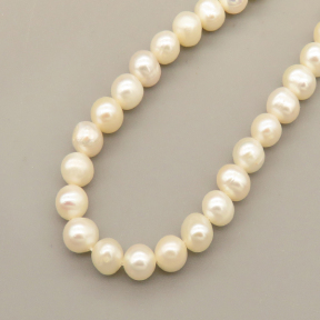 Natural Cultured Freshwater Pearl Beads Strands,Near Round Thread Punch,Off White,5mm-6mm,Hole:1mm,about 78 pcs/strand,about 20 g/strand,1 strand/package,14.96"(38cm),XBSP01558vhmv-L020,10470