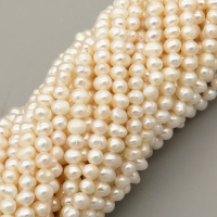 Natural Cultured Freshwater Pearl Beads Strands,Thread Punch,Off White,3mm-4mm,Hole:0.8mm,about 110 pcs/strand,about 9 g/strand,1 strand/package,14.96"(38cm),XBSP01560ajvb-L020,8230