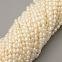 Natural Cultured Freshwater Pearl Beads Strands,Beads,Off White,3mm-3.5mm,Hole:0.5mm,about 84 pcs/strand,about 8 g/strand,1 strand/package,14.96"(38cm),XBSP01586ajlv-L020,10460