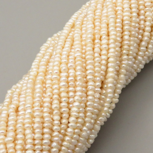 Natural Cultured Freshwater Pearl Beads Strands,Punch,Off White,2mm-3mm,Hole:0.5mm,about 212 pcs/strand,about 7 g/strand,1 strand/package,14.96"(38cm),XBSP01596ajlv-L020,9658