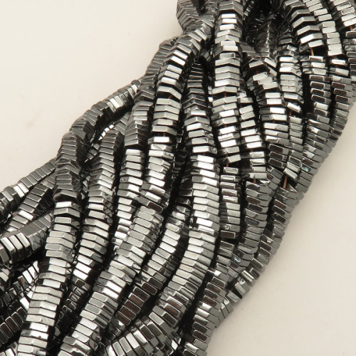Non-magnetic Synthetic Hematite Beads Strands,Hexagonal Piece,Dark Grey,8x2mm,Hole:1mm,about 200 pcs/strand,about 28 g/strand,5 strands/package,14.96"(38mm),XBGB07722vbnb-L020