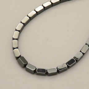 Non-magnetic Synthetic Hematite Beads Strands,Cut Octagonal Squares,Dark Grey,3x1mm,Hole:1mm,about 126 pcs/strand,about 12 g/strand,5 strands/package,14.96"(38mm),XBGB07816ablb-L020