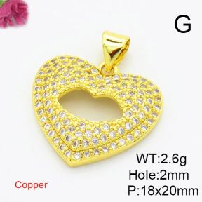 Brass Cubic Zirconia Pendants,Heart-Shaped,Hollow Lips,Gold,18x20mm,Hole:2mm,about 2.6g/pc,5 pcs/package,XFPC02911ablb-L017