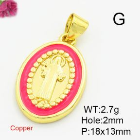 Brass Enamel Pendants,Oval,for Easter,Gold,Mixed Color,18x13mm,Hole:2mm,about 2.7g/pc,5 pcs/package,XFPC03078vail-L017