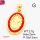 Brass Enamel Pendants,Oval,for Easter,Gold,Red,18x13mm,Hole:2mm,about 2.7g/pc,5 pcs/package,XFPC03081vail-L017
