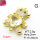 Brass Cubic Zirconia Links Connectors,Bear,Gold,White,17x16mm,Hole:2mm,about 2.9 g/pc,5 pcs/package,XFL01869baka-L024