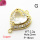 Brass Cubic Zirconia Links Connectors,Heart-Shaped,Gold,White,16mm,Hole:2mm,about 3.2 g/pc,5 pcs/package,XFL01871baka-L024