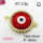 Shell Synthesis & Zirconia,Brass Links Connectors,Round,Devil's Eye,Plating Gold,Red,18mm,Hole:2mm,about 2.8g/pc,5 pcs/package,XFL01928vbll-G030