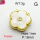 Resin & Zirconia,Brass Links Connectors,Flower,Plating Gold,White,18mm,Hole:1mm,about 3g/pc,5 pcs/package,XFL01948aajl-G030