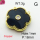 Resin & Zirconia,Brass Links Connectors,Flower,Plating Gold,Black,18mm,Hole:1mm,about 3g/pc,5 pcs/package,XFL01952aajl-G030