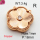 Zirconia,Brass Links Connectors,Flower,Plating Rose Gold,18mm,Hole:1mm,about 3.4g/pc,5 pcs/package,XFL01957baka-G030
