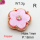 Resin & Zirconia,Brass Links Connectors,Flower,Plating Rose Gold,Pink Purple,18mm,Hole:1mm,about 3g/pc,5 pcs/package,XFL01959aajl-G030