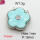 Resin & Zirconia,Brass Links Connectors,Flower,Plating Platinum,Light Blue,18mm,Hole:1mm,about 3g/pc,5 pcs/package,XFL01963aajl-G030
