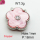 Resin & Zirconia,Brass Links Connectors,Flower,Plating Platinum,Pink,18mm,Hole:1mm,about 3g/pc,5 pcs/package,XFL01967aajl-G030