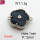 Resin & Zirconia,Brass Links Connectors,Flower,Plating Platinum,Black,12mm,Hole:1mm,about 1.5g/pc,5 pcs/package,XFL01986aajl-G030