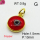 Enamel & Eye Patch Imported from Italy,Brass Pendants,Round,Devil's Eye,Plating Gold,Red,10mm,Hole:1.5mm,about 0.8g/pc,5 pcs/package,XFPC03218aajl-G030