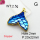 Resin,Brass Pendants,Mermaid Tail,Plating Gold,Blue,20x22mm,Hole:2mm,about 2.5g/pc,5 pcs/package,XFPC03254avja-G030