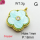 Resin & Zirconia,Brass Pendants,Flower,Plating Gold,White Green,18mm,Hole:1mm,about 3g/pc,5 pcs/package,XFPC03268aajl-G030