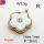 Resin & Zirconia,Brass Pendants,Flower,Plating Rose Gold,Light Green,18mm,Hole:1mm,about 3g/pc,5 pcs/package,XFPC03272aajl-G030