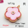 Resin & Zirconia,Brass Pendants,Flower,Plating Rose Gold,Pink Purple,18mm,Hole:1mm,about 3g/pc,5 pcs/package,XFPC03276aajl-G030