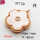 Resin & Zirconia,Brass Pendants,Flower,Plating Rose Gold,White,18mm,Hole:1mm,about 3g/pc,5 pcs/package,XFPC03277aajl-G030
