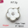 Resin & Zirconia,Brass Pendants,Flower,Plating Platinum,White,18mm,Hole:1mm,about 3g/pc,5 pcs/package,XFPC03281aajl-G030