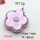 Resin & Zirconia,Brass Pendants,Flower,Plating Platinum,Pink Purple,18mm,Hole:1mm,about 3g/pc,5 pcs/package,XFPC03284aajl-G030