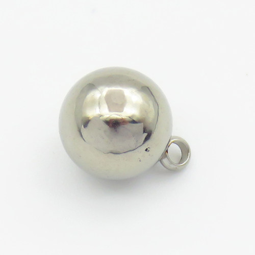 304 Stainless Steel Pendants,Round,True Color,8mm,Hole:2mm,about 2.1g/pc,5 pcs/package,XFPC03316aavj-906