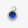 304 Stainless Steel Zircon Pendants,Flat Round,True Color,Royal Blue,6mm,Hole:2mm,about 0.3g/pc,5 pcs/package,XFPC03344aahi-906