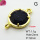 Goldstone,Brass Links Connectors,Oblate,Plating Gold,Royal Blue,12mm,Hole:2mm,about 1.1g/pc,5 pcs/package,XFL02079baka-G030