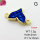 Resin,Brass Links Connectors,Mermaid Tail,Plating Gold,Blue,11x13mm,Hole:2mm,about 1.3g/pc,5 pcs/package,XFL02108avja-G030