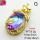Imitation Crystal Glass & Zirconia,Brass Pendants,Oval,Butterfly,Plating Gold,Light Purple,32x16mm,Hole:3mm,about 5.3g/pc,5 pcs/package,XFPC03433vbmb-G030