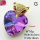 Imitation Crystal Glass & Zirconia,Brass Pendants,Heart,Fox,Plating Gold,Purple,25x18mm,Hole:4x3mm,about 6g/pc,5 pcs/package,XFPC03443vbmb-G030