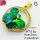 Imitation Crystal Glass & Zirconia,Brass Pendants,Butterfly,Plating Gold,Blue Green,24x22mm,Hole:2mm,about 5.5g/pc,5 pcs/package,XFPC03486vbmb-G030