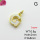 Shell,Brass Pendants,Letter G,Plating Gold,9x8mm,Hole:2mm,about 0.8g/pc,5 pcs/package,XFPC03550vail-G030