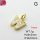 Shell,Brass Pendants,Letter W,Plating Gold,9x10mm,Hole:2mm,about 1g/pc,5 pcs/package,XFPC03551vail-G030