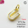 Shell,Brass Pendants,Letter U,Plating Gold,9x7mm,Hole:2mm,about 0.6g/pc,5 pcs/package,XFPC03553vail-G030