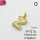 Shell,Brass Pendants,Letter Z,Plating Gold,9x8mm,Hole:2mm,about 0.7g/pc,5 pcs/package,XFPC03554vail-G030