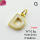 Shell,Brass Pendants,Letter D,Plating Gold,9x8mm,Hole:2mm,about 0.8g/pc,5 pcs/package,XFPC03556vail-G030