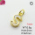 Shell,Brass Pendants,Letter S,Plating Gold,9x7mm,Hole:2mm,about 0.6g/pc,5 pcs/package,XFPC03557vail-G030