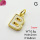 Shell,Brass Pendants,Letter B,Plating Gold,9x8mm,Hole:2mm,about 0.8g/pc,5 pcs/package,XFPC03558vail-G030
